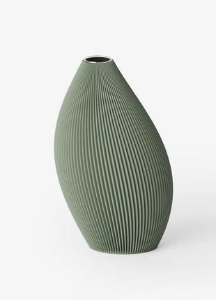 Recozy Bent 1 vaas - 3D print bloemenvaas forest green