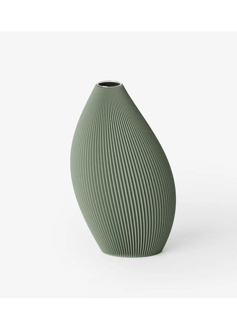 Recozy Bent 1 vaas - 3D print bloemenvaas forest green