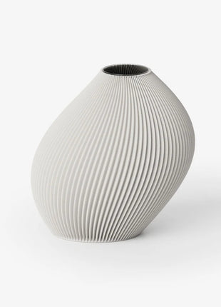 Recozy Bent 2 vaas - 3D print bloemenvaas moonlight grey