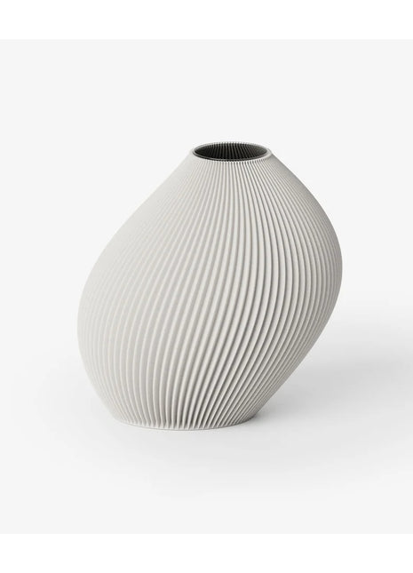 Recozy Bent 2 vaas - 3D print bloemenvaas moonlight grey