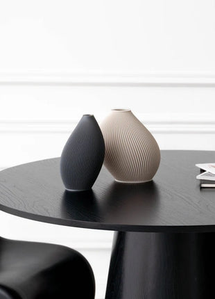 Recozy Bent 2 vaas - 3D print bloemenvaas moonlight grey