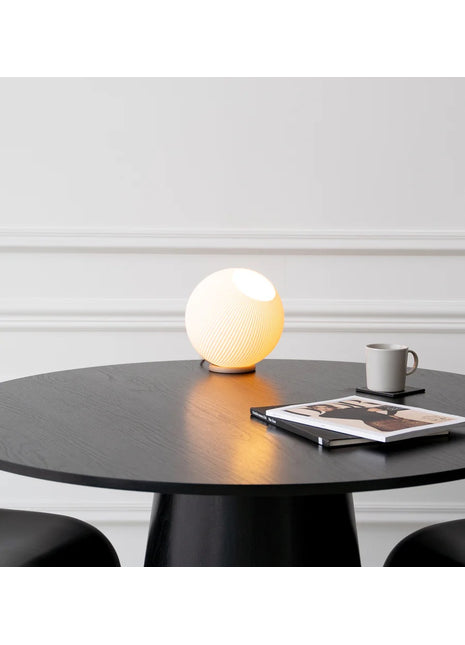 Recozy Circ tafellamp ribble beige  Ø 18.5 x H. 18 cm