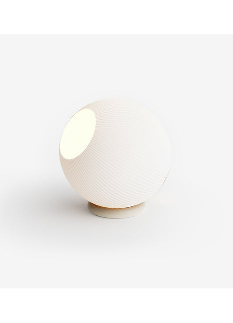 Recozy Circ tafellamp ribble beige  Ø 18.5 x H. 18 cm