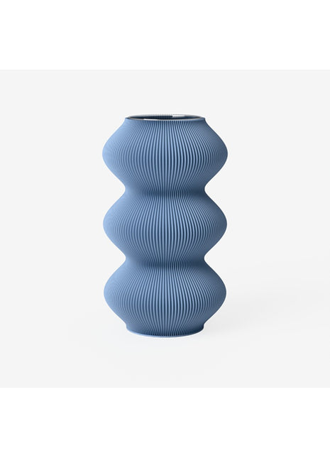 Recozy Jelly 3 vaas - 3D print bloemenvaas denim blauw