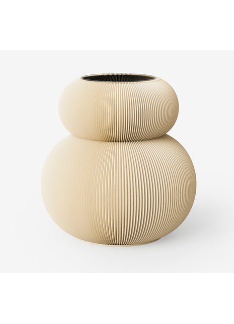 Recozy Origin 2 vaas - duurzame bloemenvaas maple beige