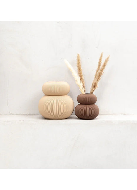 Recozy Origin 2 vaas - duurzame bloemenvaas maple beige