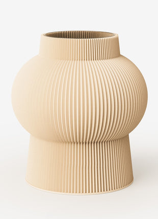 Recozy Rocket 2 vaas - duurzame bloemenvaas maple beige