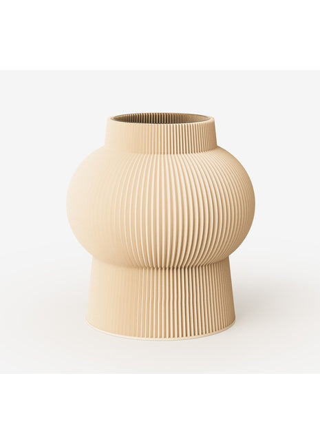 Recozy Rocket 2 vaas - duurzame bloemenvaas maple beige