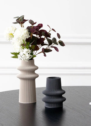 Recozy Tower 2 vaas - 3d print bloemenvaas moonlight grey