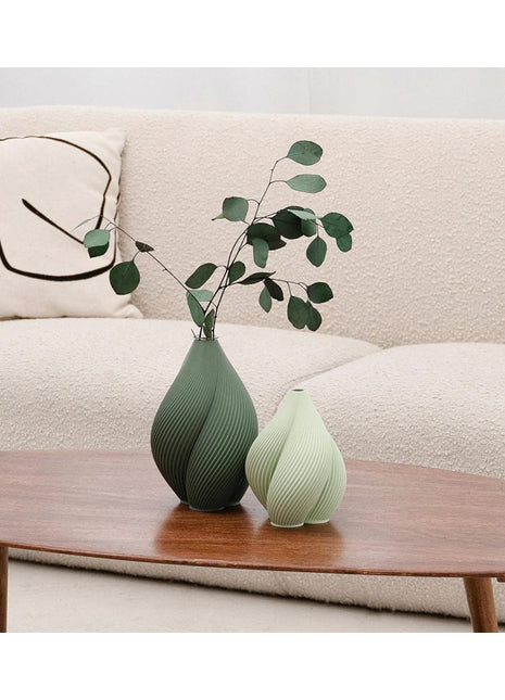 Recozy Venus 2 vaas - duurzame bloemenvaas pistache groen