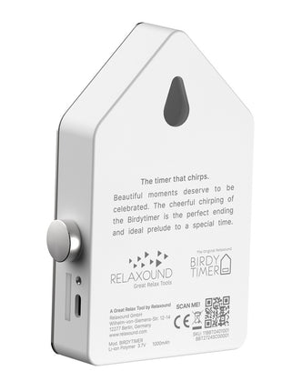 Relaxound Birdytimer / kookwekker RVS staal