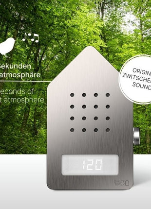 Relaxound Birdytimer / kookwekker RVS staal