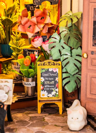 Robotime Rolie Book Nook Floral Corner - TGB09