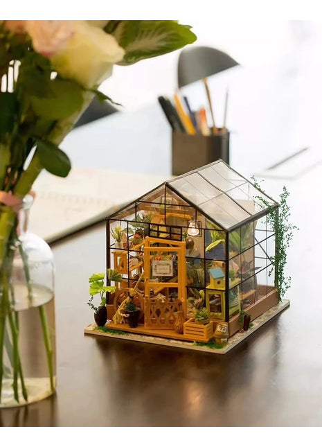 Robotime Rolie Cathy's flowerhouse - bloemen kas DG104 serre plantenkas