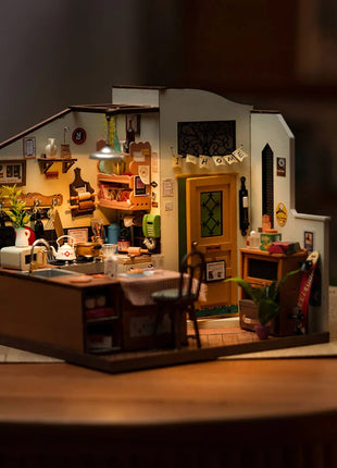 Robotime Cozy Kitchen miniatuurhuis bouwpakket DG159