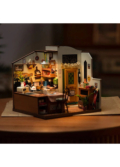Robotime Cozy Kitchen miniatuurhuis bouwpakket DG159