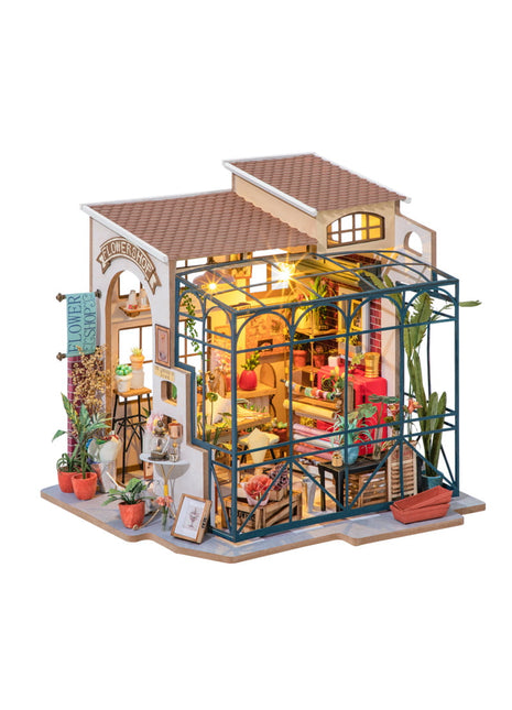 Robotime Rolie Emily's flower shop bloemenwinkel DG145