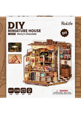 Robotime Henry's Chocolate miniatuurhuis bouwpakket DG174