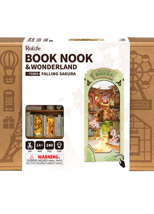 Robotime Rolie Book Nook Falling Sakura  - TGB05