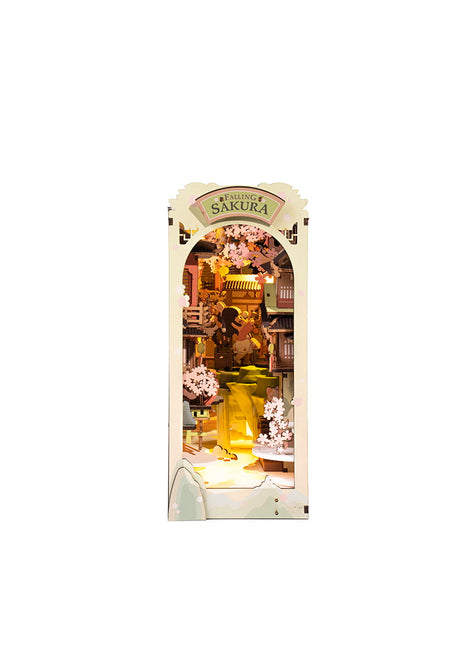 Robotime Rolie Book Nook Falling Sakura  - TGB05