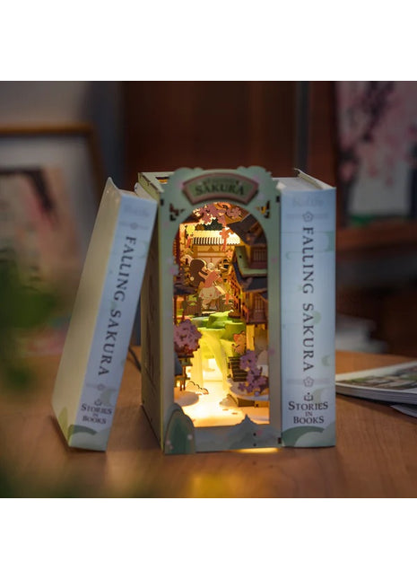 Robotime Rolie Book Nook Falling Sakura  - TGB05