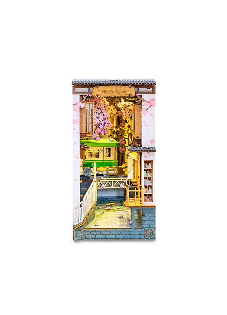 Robotime Rolie Book Nook Sakura Densya  - TGB01