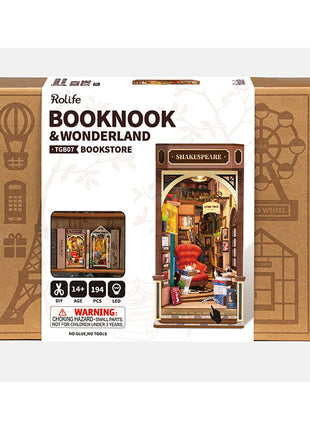 Robotime Rolie Book Nook Shakespeare's Bookstore  - TGB07 boekenwinkel