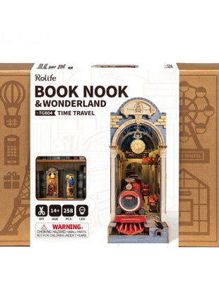 TGB04 Robotime Rolie Book Nook Time Travel - locomotief trein bouwpakket