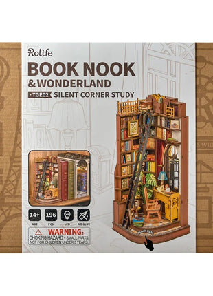 Robotime Rolie Book Nook Silent Corner Study TGE02