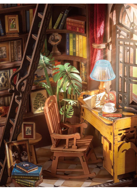 Robotime Rolie Book Nook Silent Corner Study TGE02