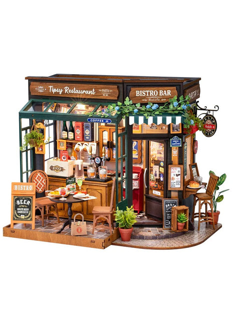 Robotime Tipsy restaurant bouwpakket DG167