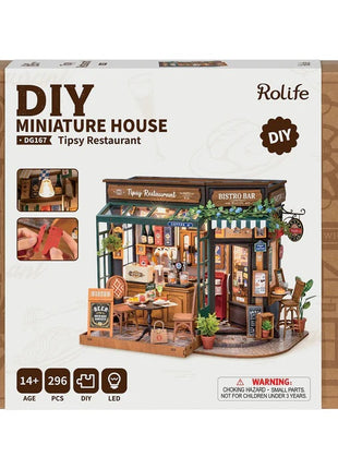 Robotime Tipsy restaurant bouwpakket DG167