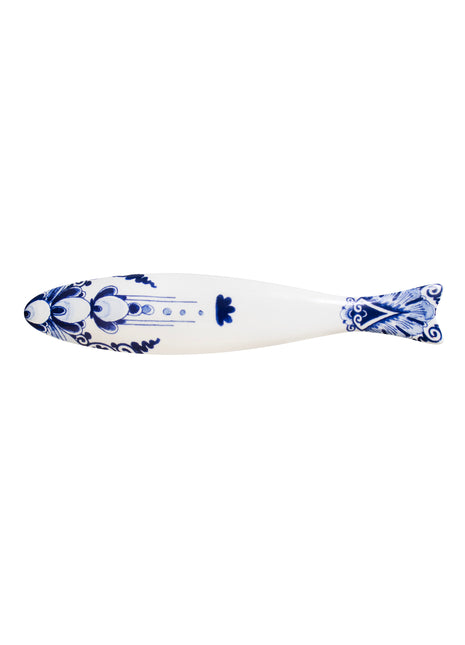 46502400 Royal Delft Blue Herring Art Deco - haring / vissen