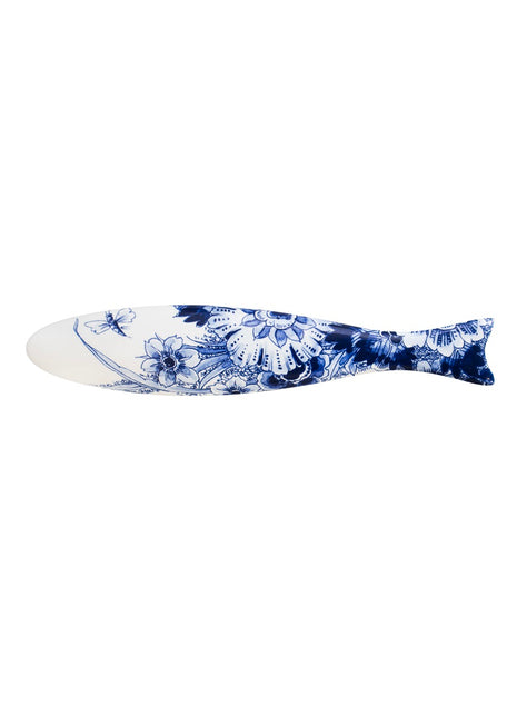 46502200 Royal Delft Blue Herring Dragonfly flower