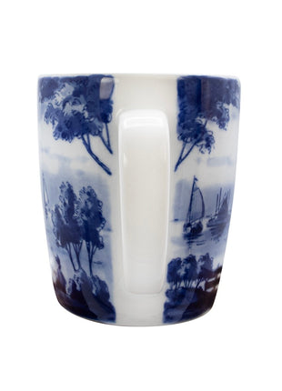 Royal Delft Blue Master Mok met oor no 2 Dutch Landscape