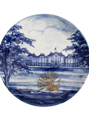 46870300 Royal Delft Paleis het Loo bord pauw