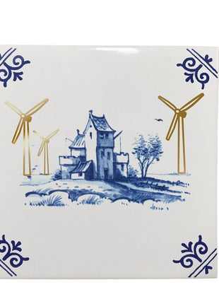 Royal Delft Goldie Tiles - tegel goud - nieuwe stroom