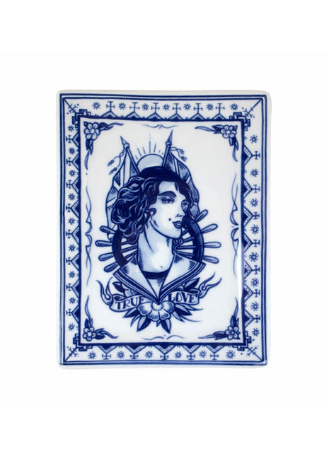 Royal Delft Schiffmacher - bord Applique True Love