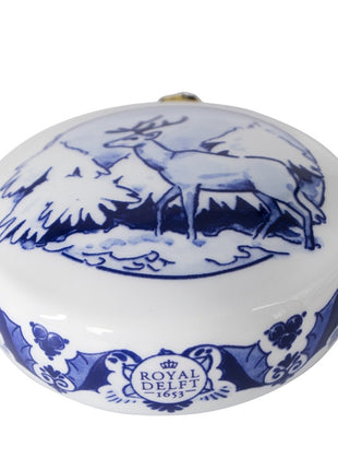 7000292 Royal Delft kerstornament hert delftsblauw