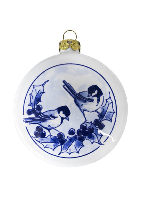 7000291 Royal Delft kerstornament vogels delftsblauw