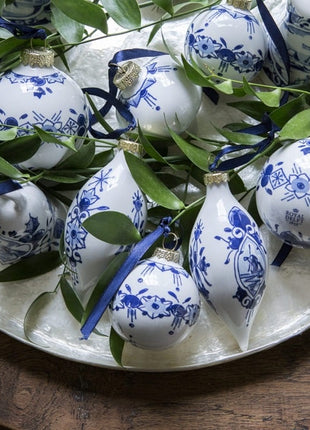 Royal Delft kerstbal - kerstdruppel