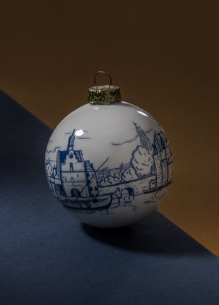 46850400 Royal Delft kerstbal Vermeer delftsblauw kerstboom