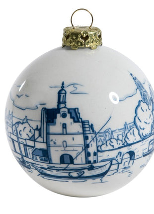46850400 Royal Delft kerstbal Vermeer delftsblauw kerstboom