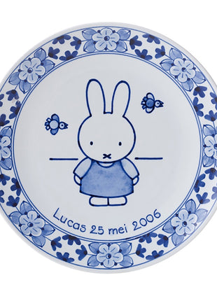 Royal Delft Nijntje bord speciaal handbeschilderd 18 cm