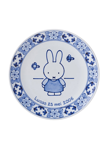 Royal Delft Nijntje bord speciaal handbeschilderd 18 cm