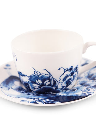 Peacock Symphony theekop + schotel 220ml - servies van Royal Delft