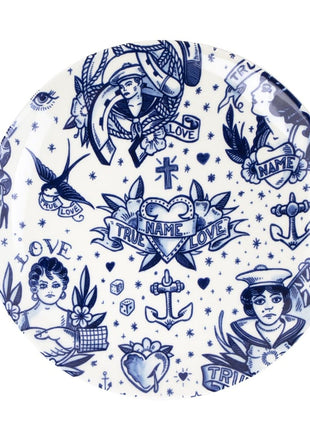 46728400 Royal Delft Schiffmacher Royal Blue Tattoo - bord love