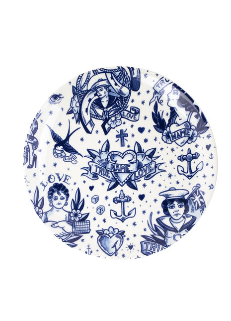 46728400 Royal Delft Schiffmacher Royal Blue Tattoo - bord love