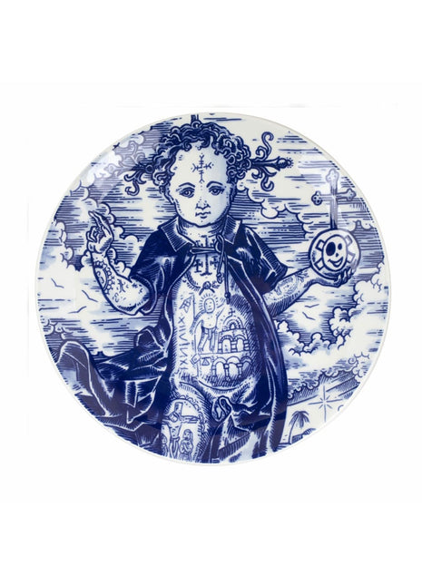 Royal Delft Schiffmacher Royal Blue Tattoo - memento mori