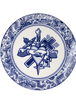 Royal Delft Schiffmacher - Bord geloof, hoop en liefde